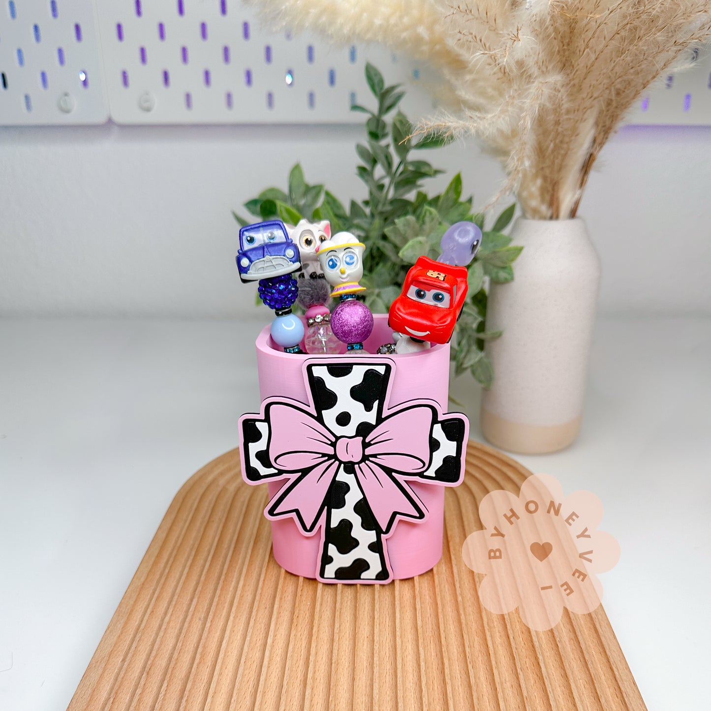 Cow Print Cross Pen Organizer