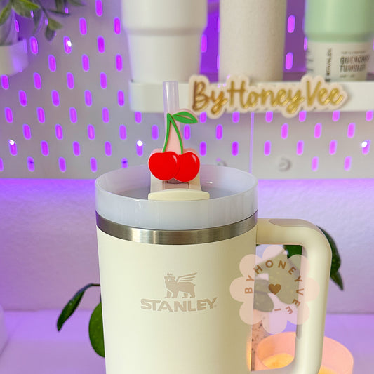 Cherry Straw Topper