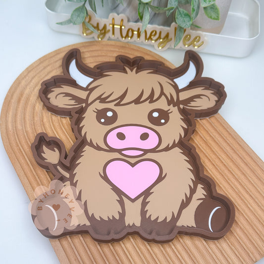 Baby Highland Cow Tray