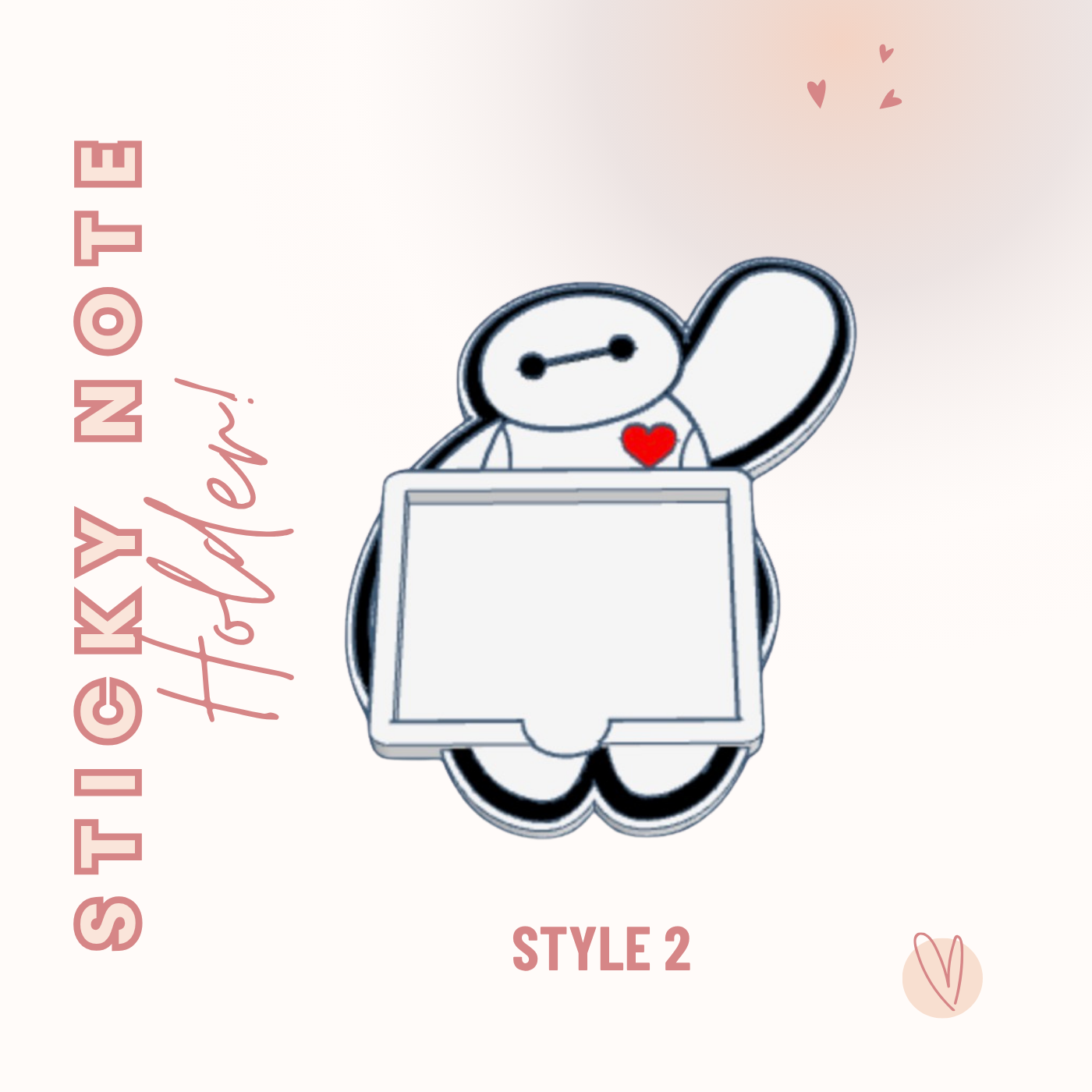 Baymax Sticky Note Holder