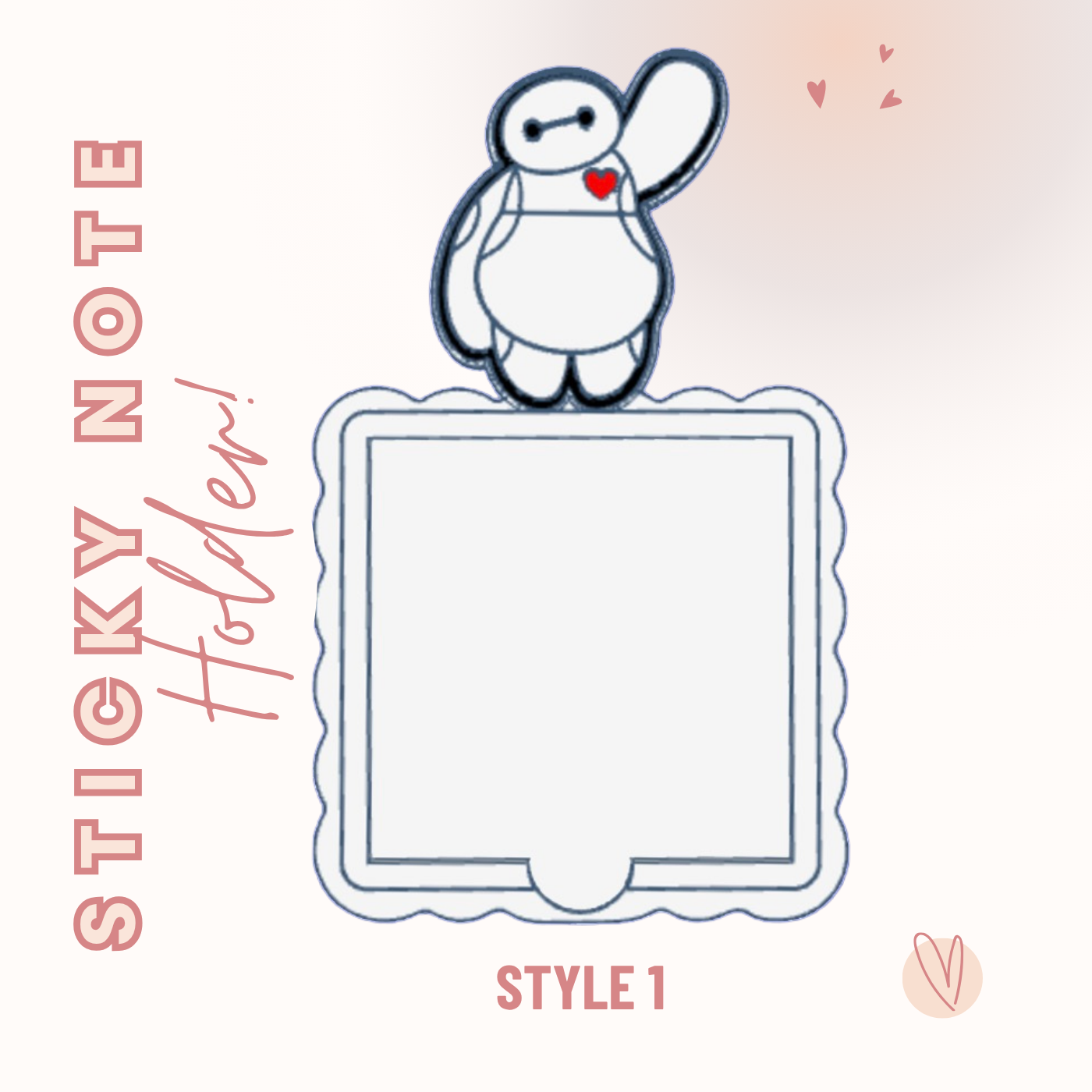 Baymax Sticky Note Holder