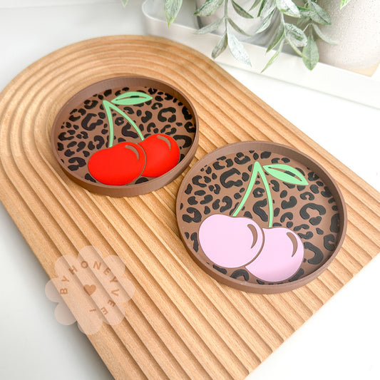 Cherry Cheetah Tray