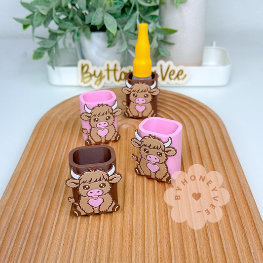 Baby Highland Cow Glue Holder