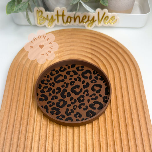 Cheetah Circle Tray