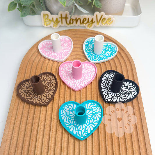 Talavera Hearts Pen Stand
