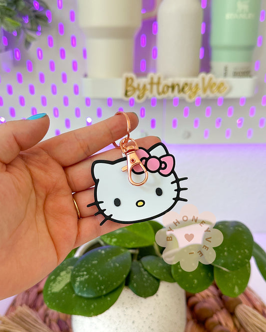Kitty Face Keychain