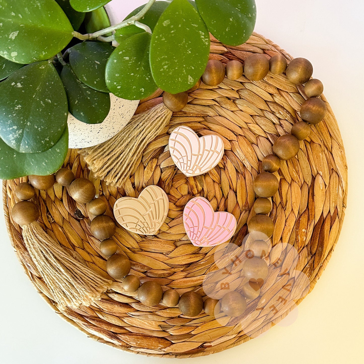 Concha Heart Straw toppers