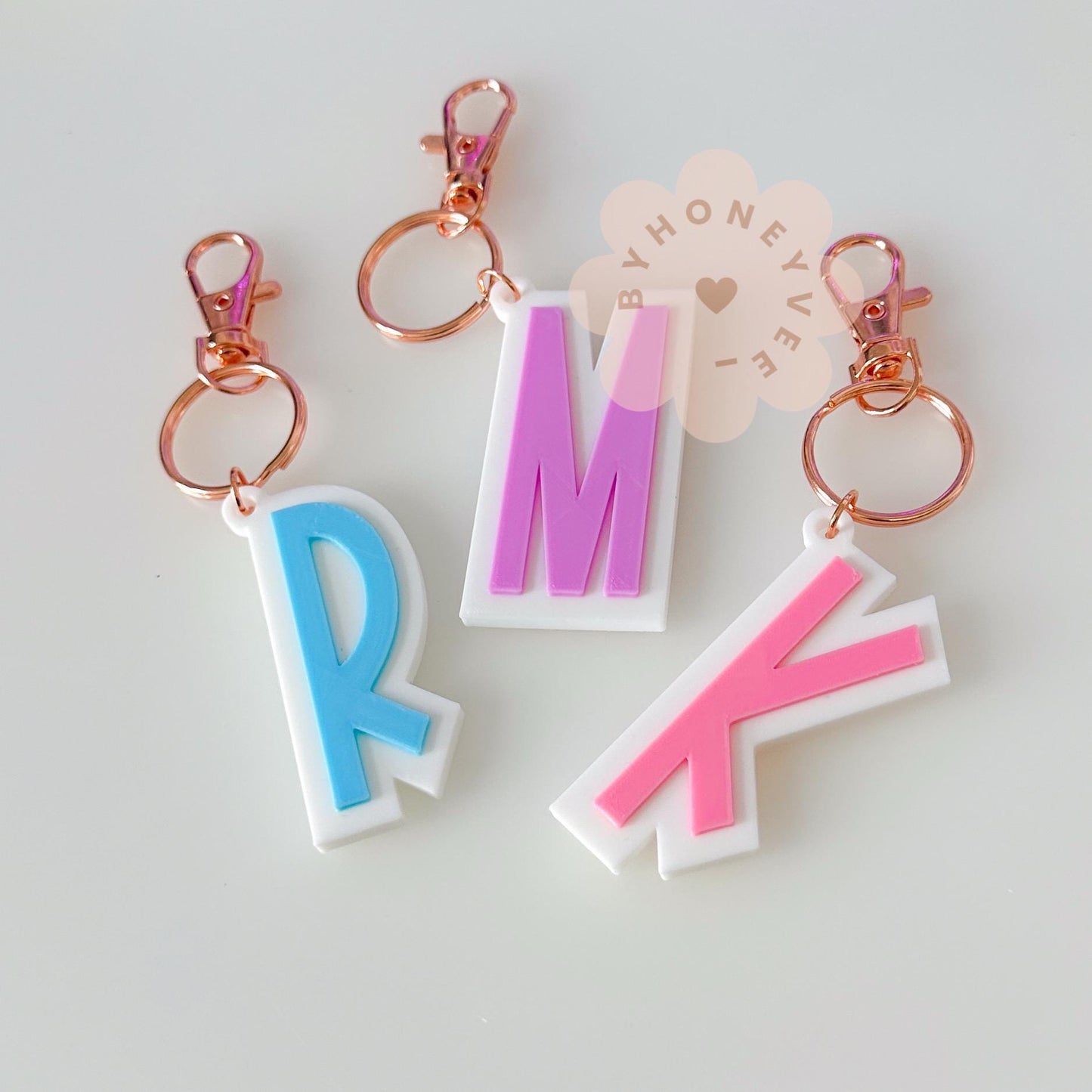 Name Initial Keychain