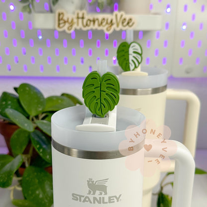 Monstera Leaf Straw Topper