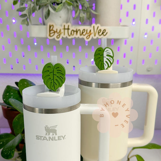 Monstera Leaf Straw Topper